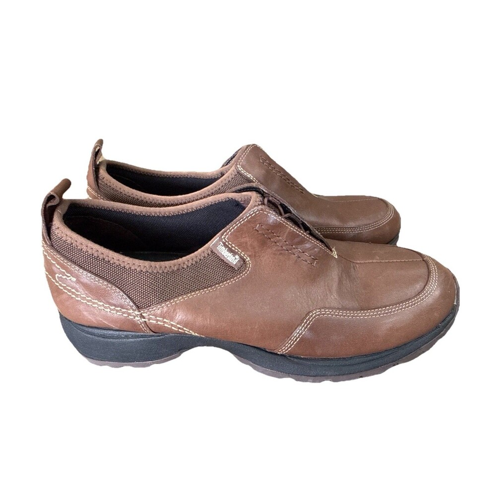 Timberland Smart Comfort Brown Slip On  Hiking Walking Shoes Women Size 8.5M